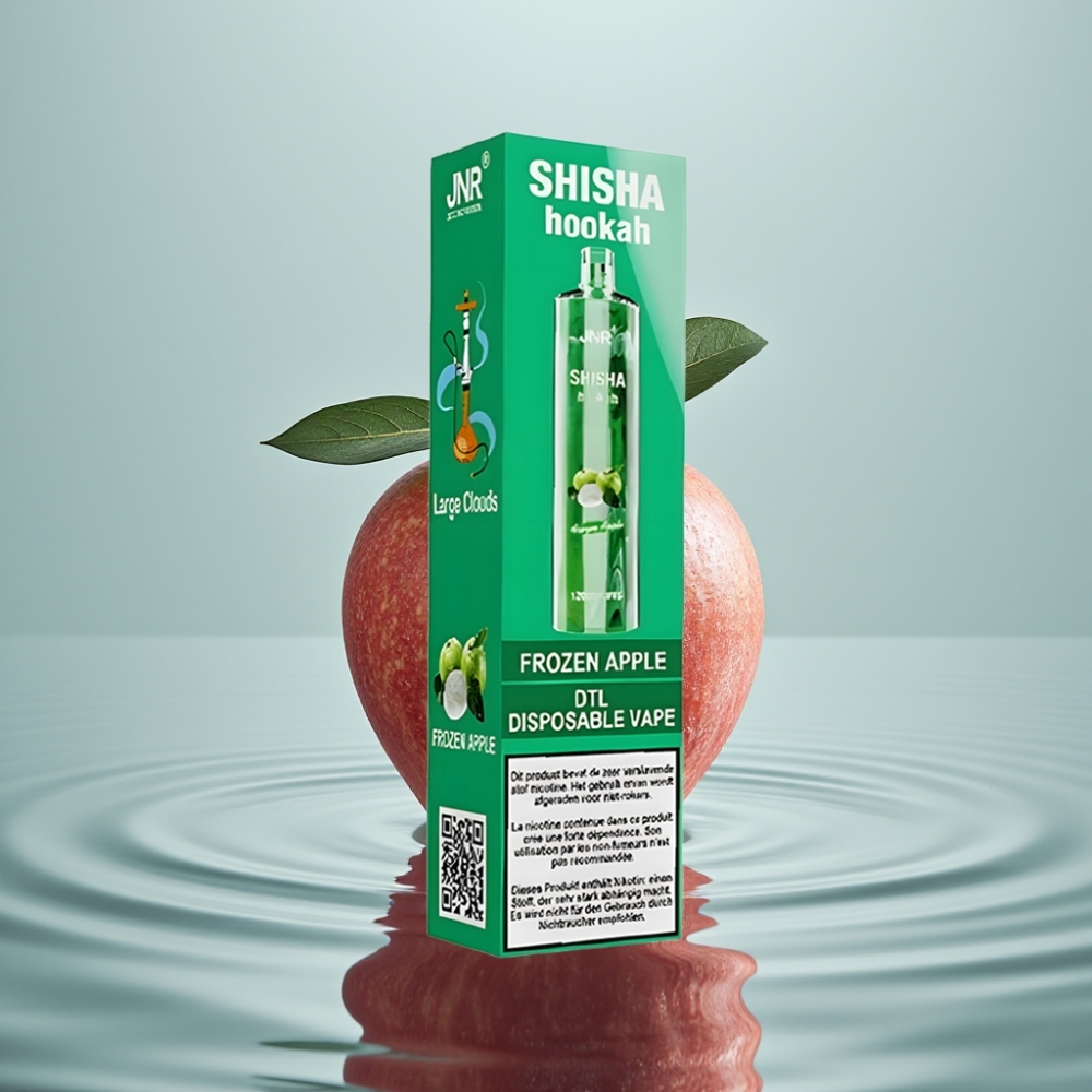 JNR Shisha Hookah 12000 Puffs 24ml 750mAh Külm Õun