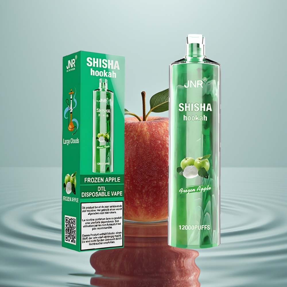 JNR Shisha Hookah 12000 Puffs 24ml 750mAh Külm Õun