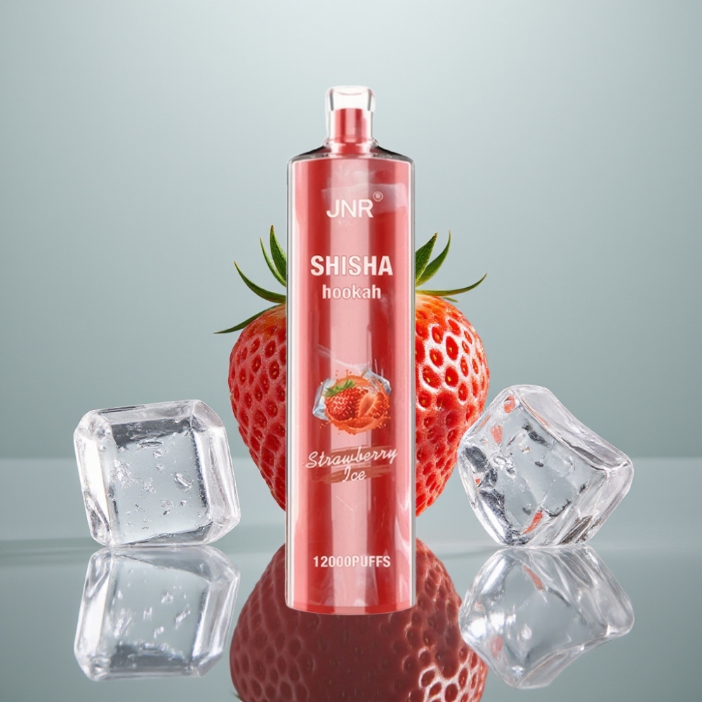 JNR Shisha Hookah 12000 Puffs 24ml 750mAh Maasikas-Jää