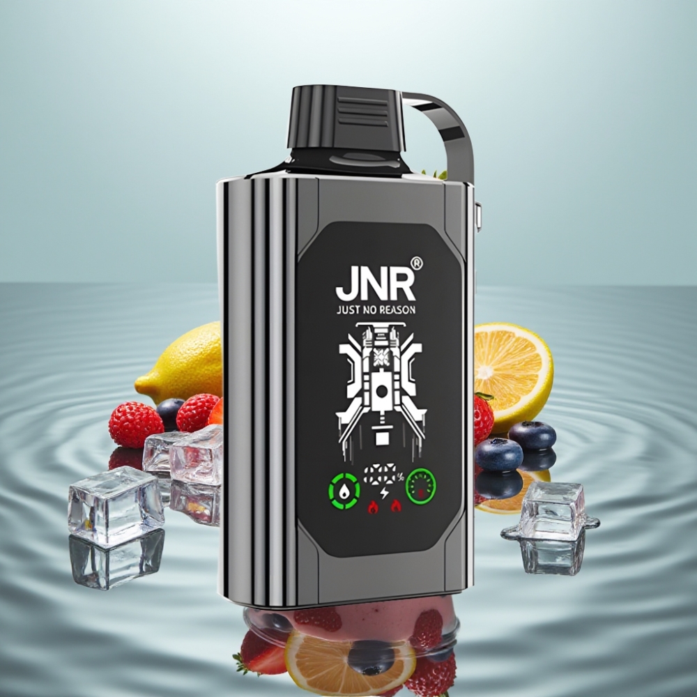 JNR Shisha Hookah Box 20500 Puffs HD Ekraan 25ml Segamari-Jää