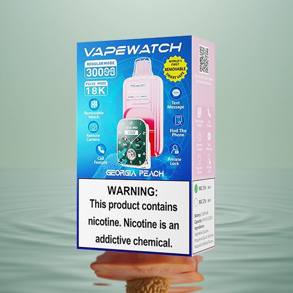 JNR VapeWatch 30000 Lööki, 1000mAh, 19mL, 5%, Georgia Virsik