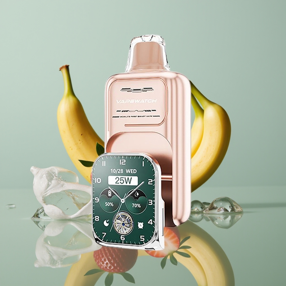 JNR VapeWatch 30000 Sõõmud Maasikas-Banaan 1000mAh 19mL