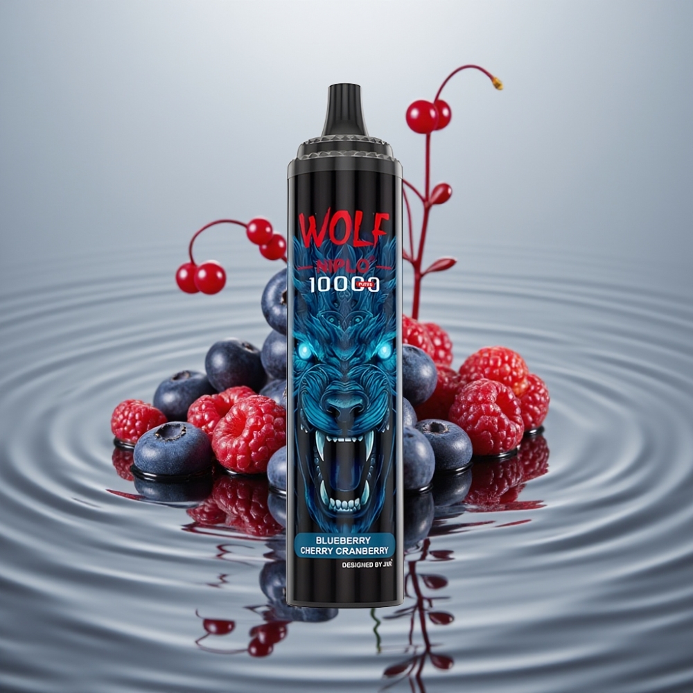 JNR Wolf Niplo 10000 Põhku 20ml 5% Mustikas Kirss Jõhvikas