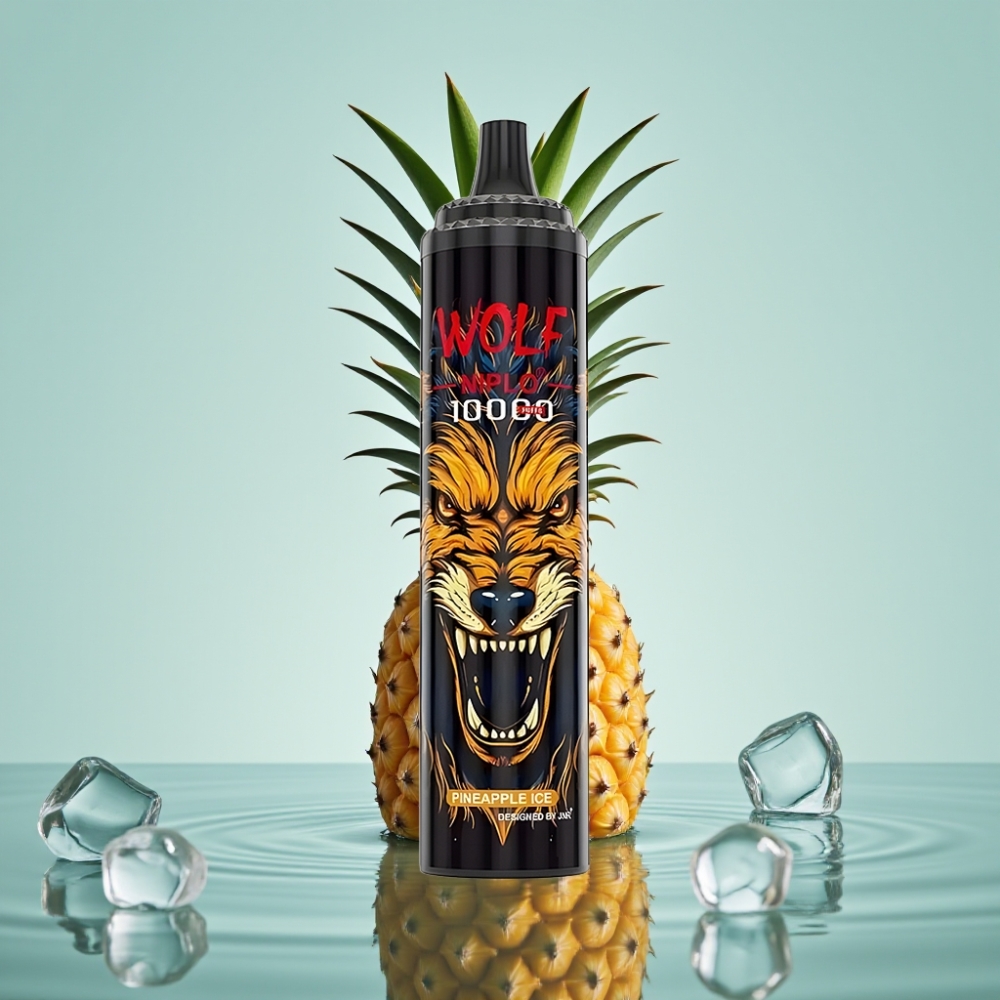 JNR Wolf Niplo 10000 Puffs 20ml 1.0 Ohm Ananass-jää
