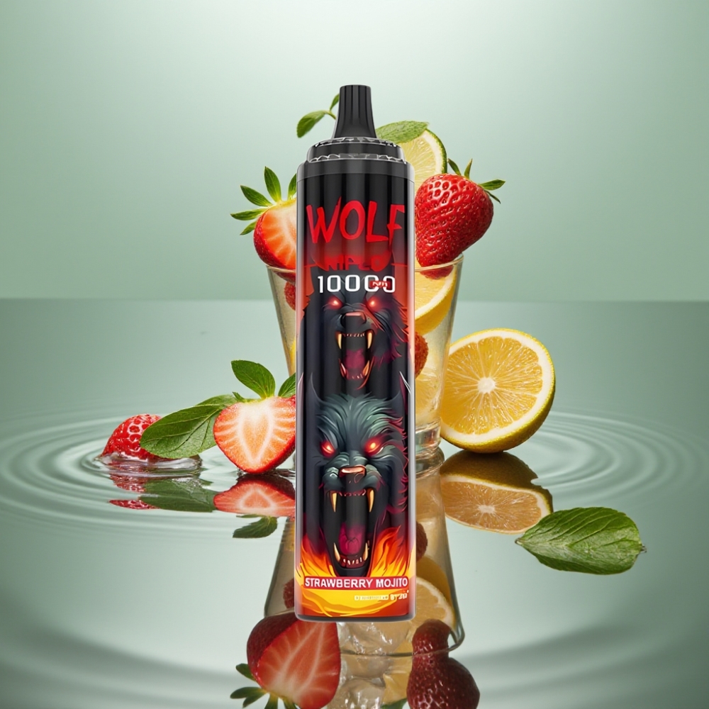 JNR Wolf Niplo 10000 Puffs 20ml Maasikamoito