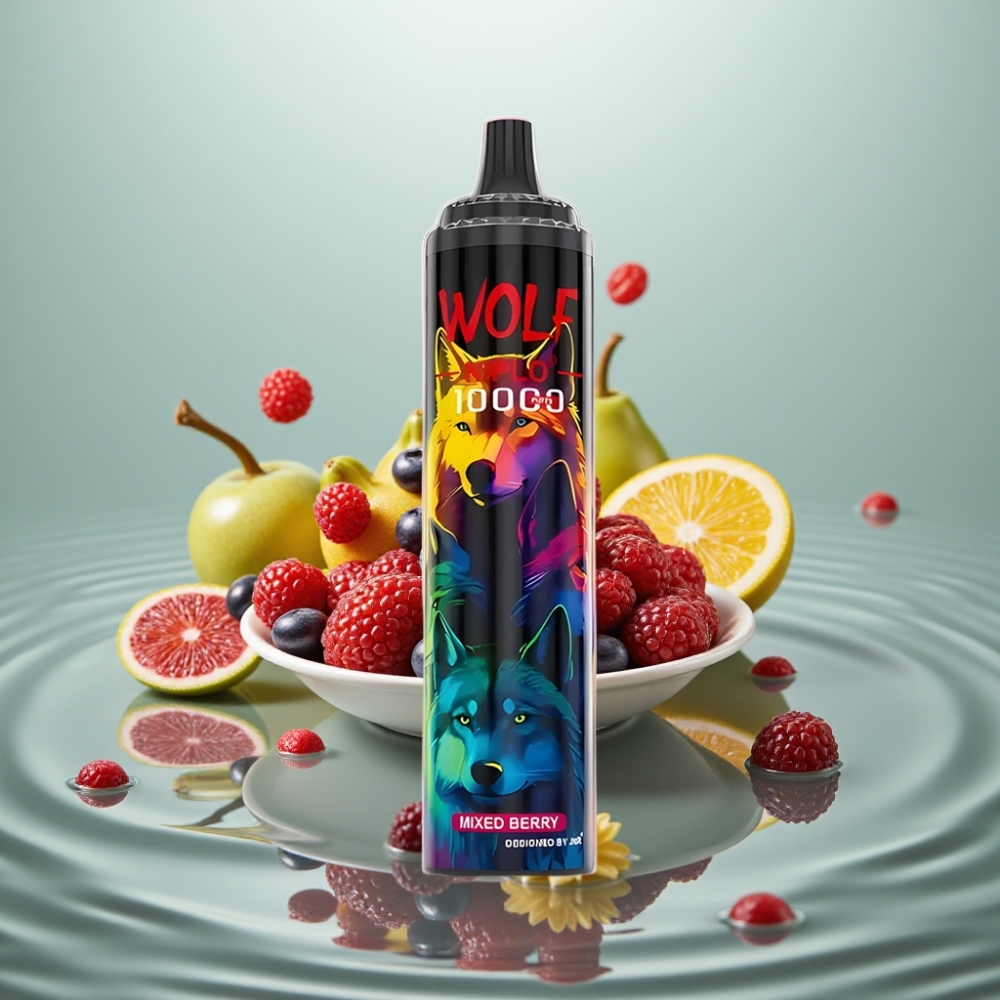 JNR Wolf Niplo 10000 Puffs 20ml Segatud Marjad Type-C