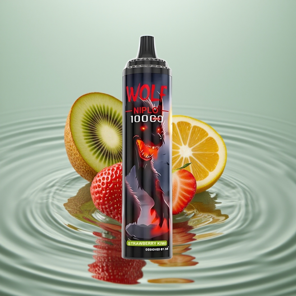 JNR Wolf Niplo 10000 Puffs Maasik-Kiivi 20ml 5% Type-C
