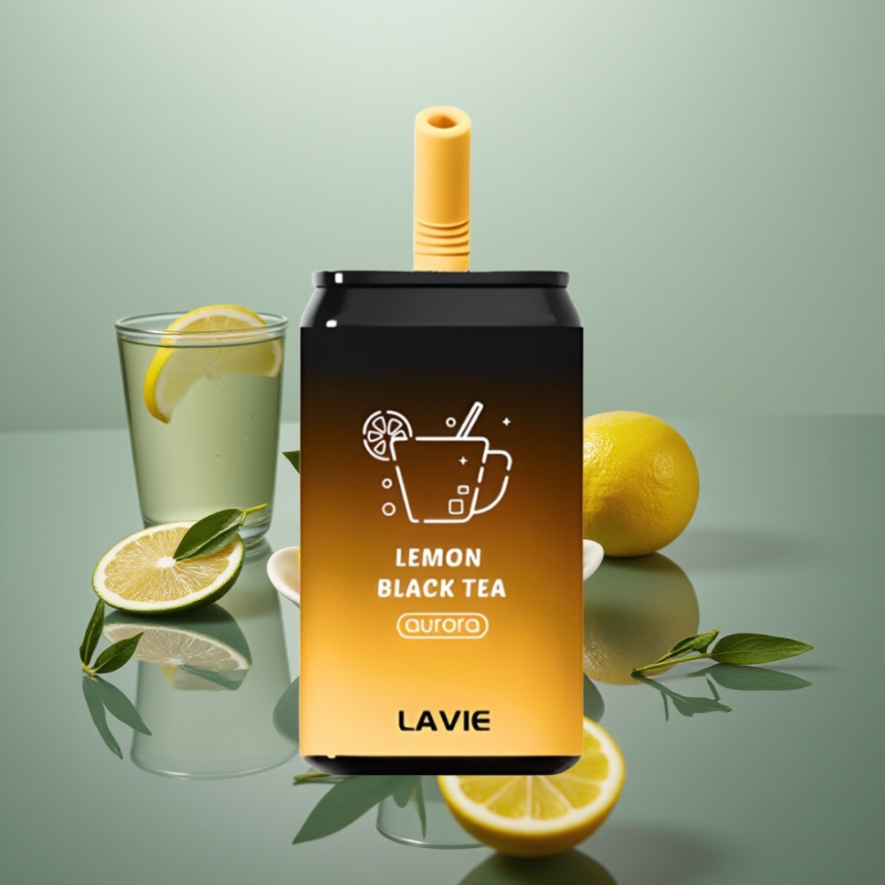LAVIE Aurora 11000 Puffs Sidusvape Sidruni-Must Tee 22ML 5%