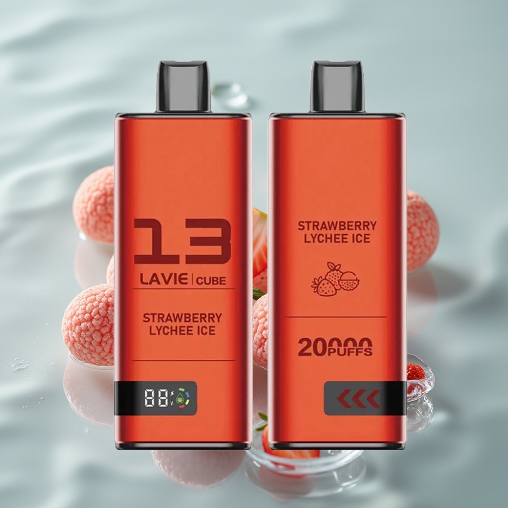 Lavie Cube 20000 Puffs 28ML 2%/5% Maasika-Litsi Jää Disposable Vape