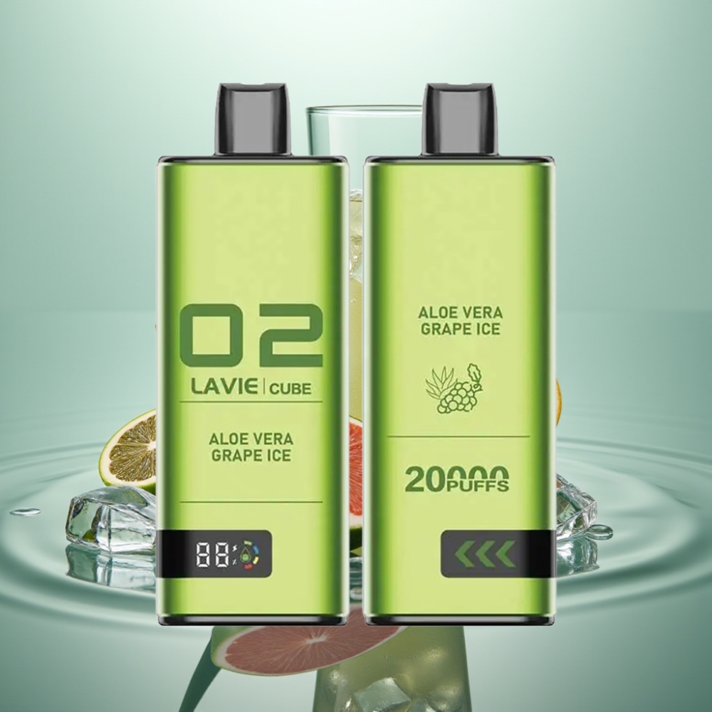 Lavie Cube 20000 Puffs 28ML Aloe Vera-Viinamari Jää 2%/5%