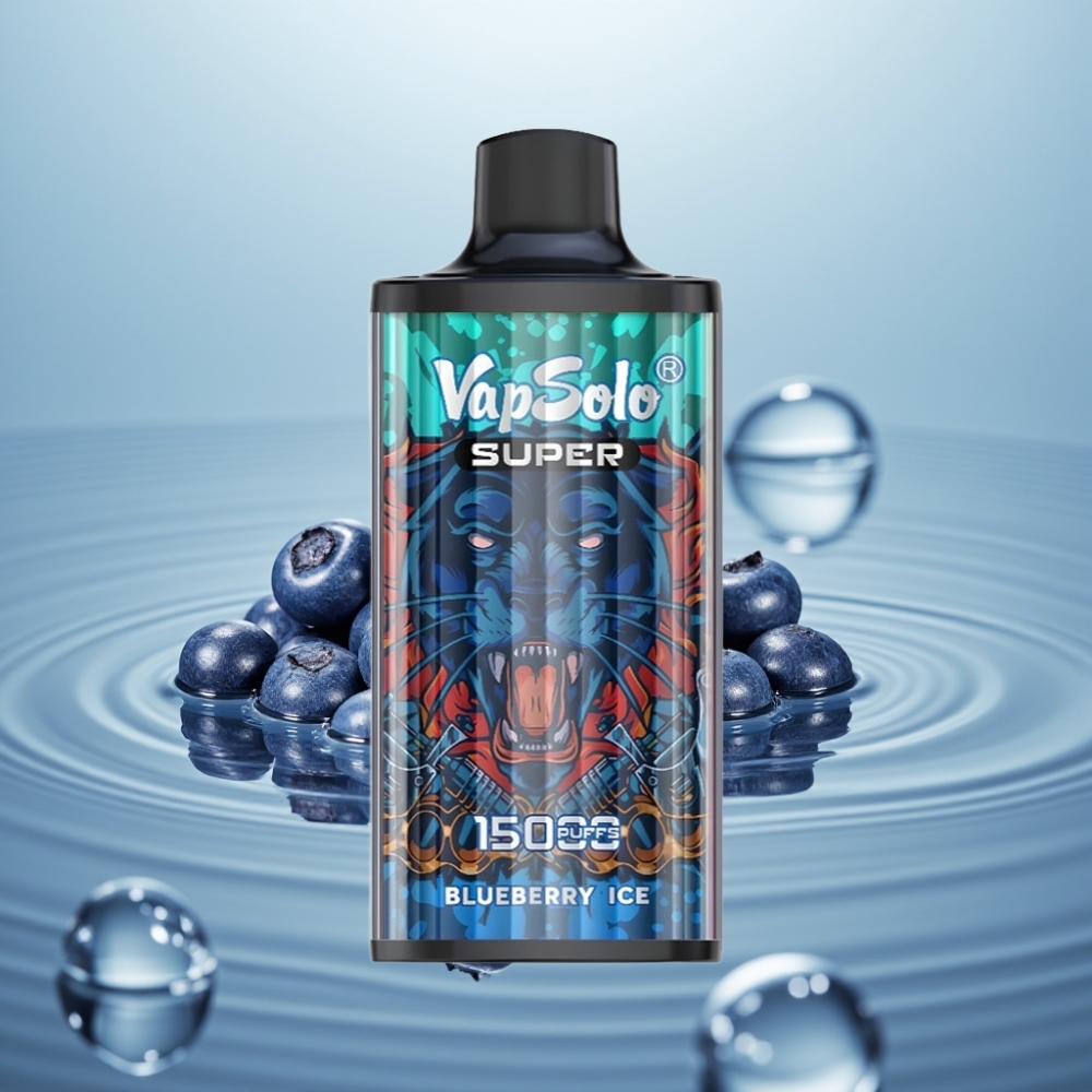 Vapsolo Super 15000 pohmu Mustikas-Jää 40ml 850mah Type-C