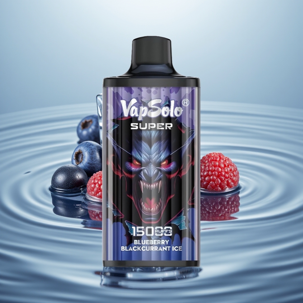 Vapsolo Super 15000 puffs 40ml Mustikas Mustsõstar Jää