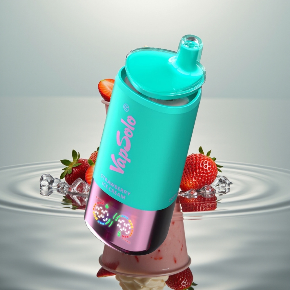 VapSolo Triple 30000 Puffs 40ml Maasikajäätis