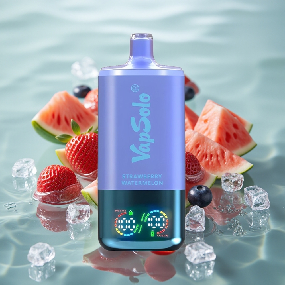 VapSolo Triple 30000 Puffs 40ml Maasikas-Arbuus & Mustikas-Jää