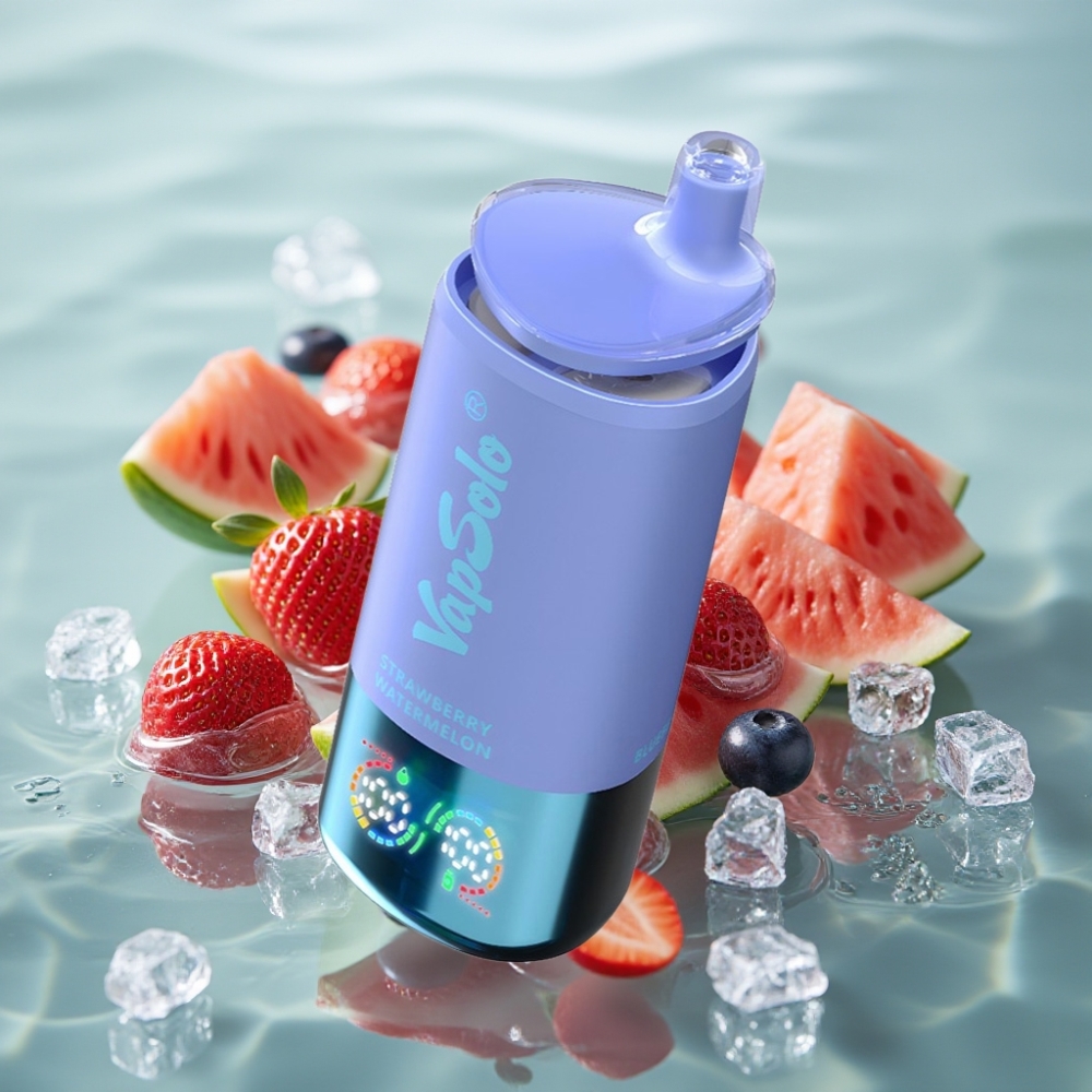 VapSolo Triple 30000 Puffs 40ml Maasikas-Arbuus & Mustikas-Jää