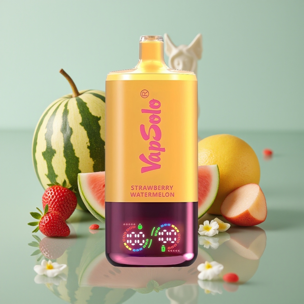 VapSolo Triple 30000 Puffs 40ml Maasikas-Arbuus & Sidrun-Virsik