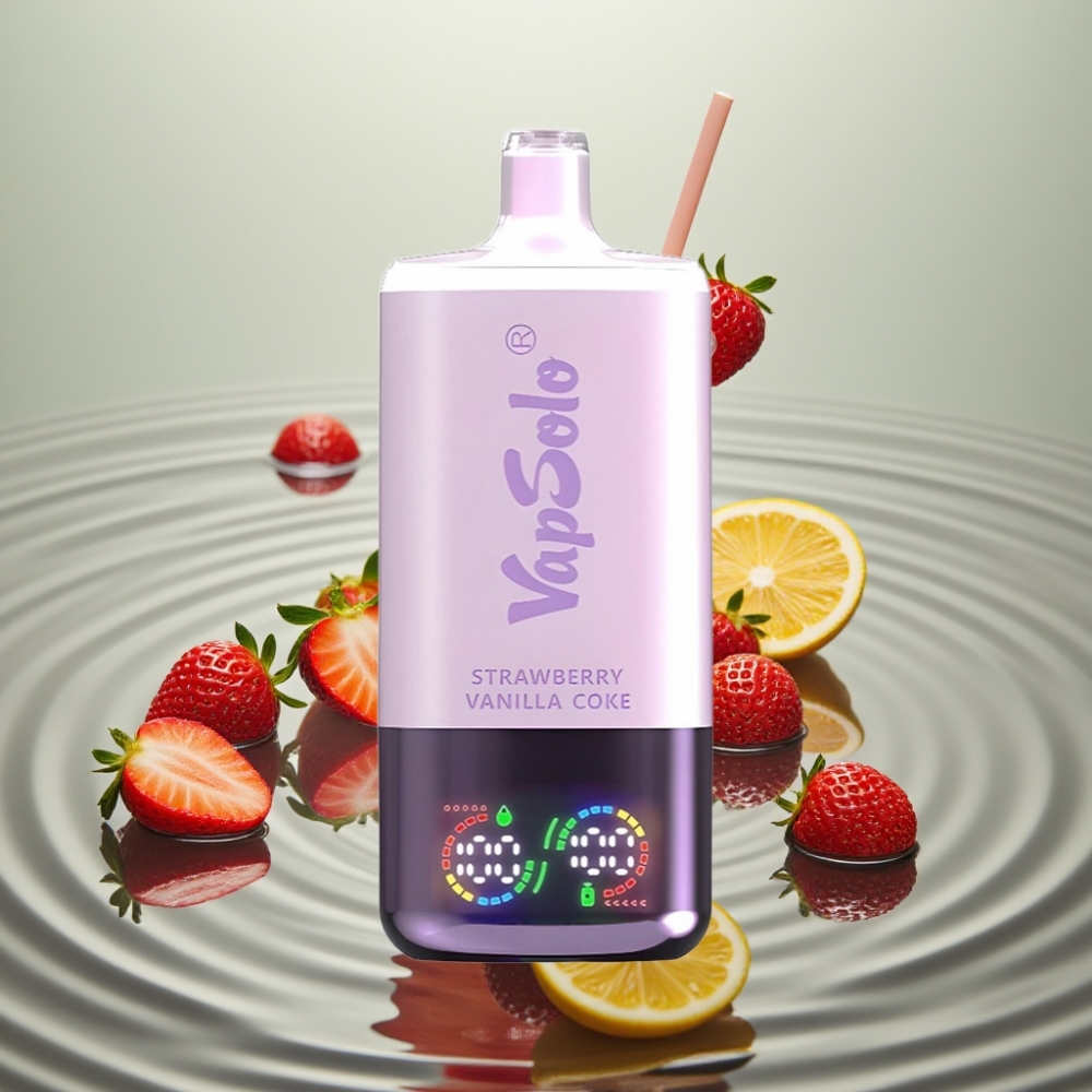 VapSolo Triple 30000 Puffs Maasik-Vanilli Kook 40ml 20/50mg