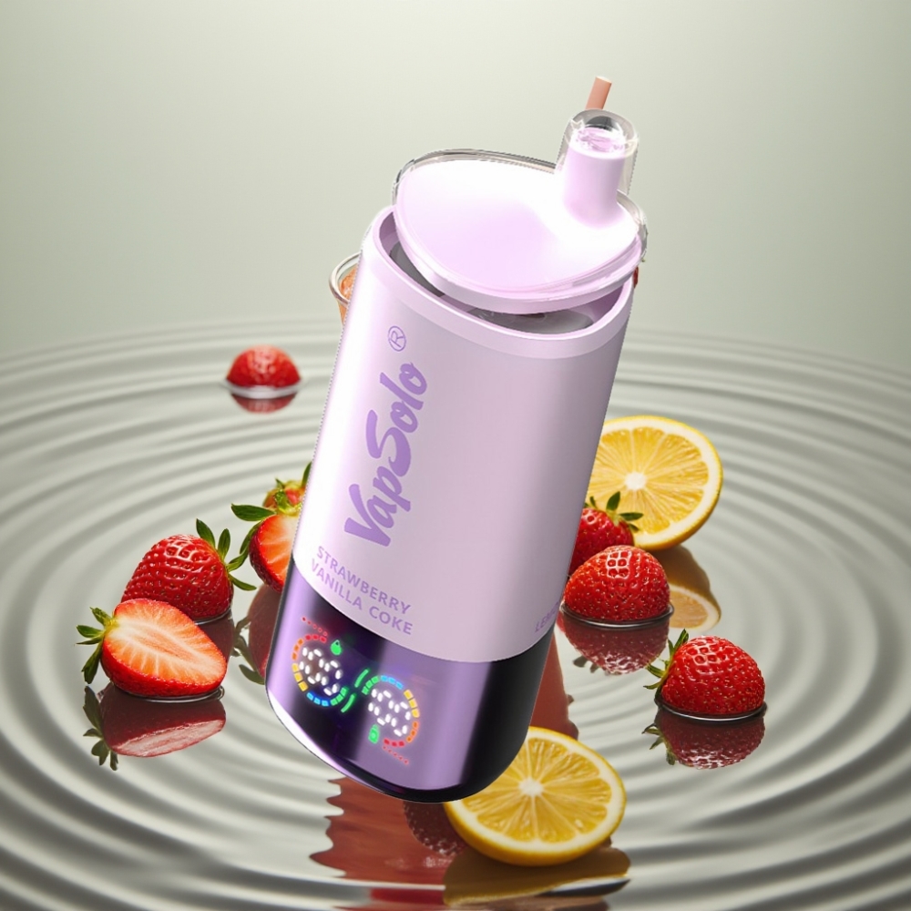 VapSolo Triple 30000 Puffs Maasik-Vanilli Kook 40ml 20/50mg