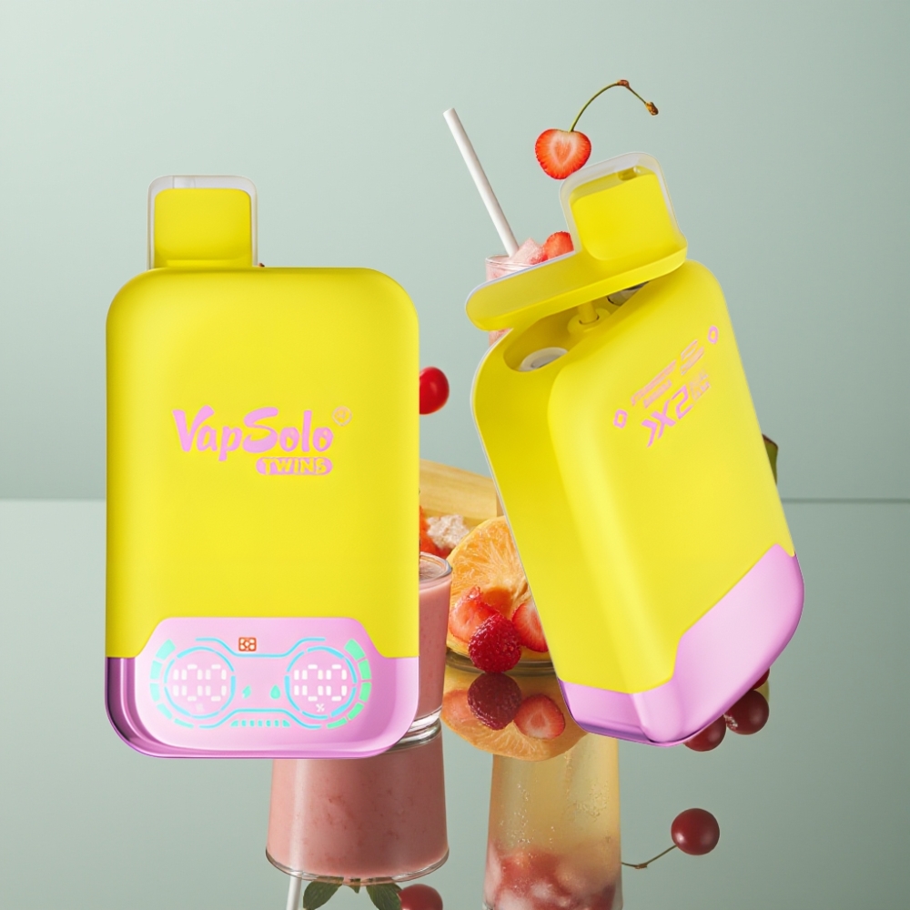 Vapsolo Twins 20000 Põhku Maasikas Banaan & Kirss