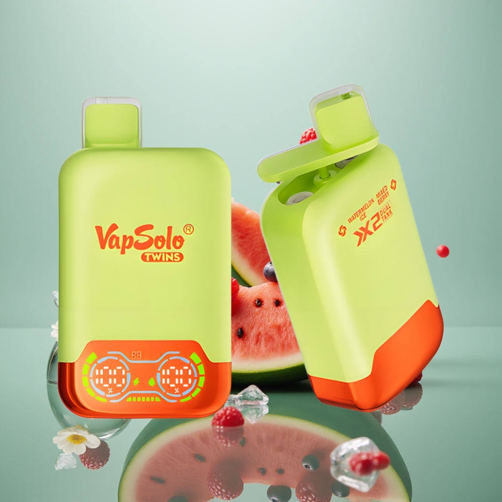 Vapsolo Twins 20000 Puffs 40ml 20/50mg Vesipurgi&Marjasegu