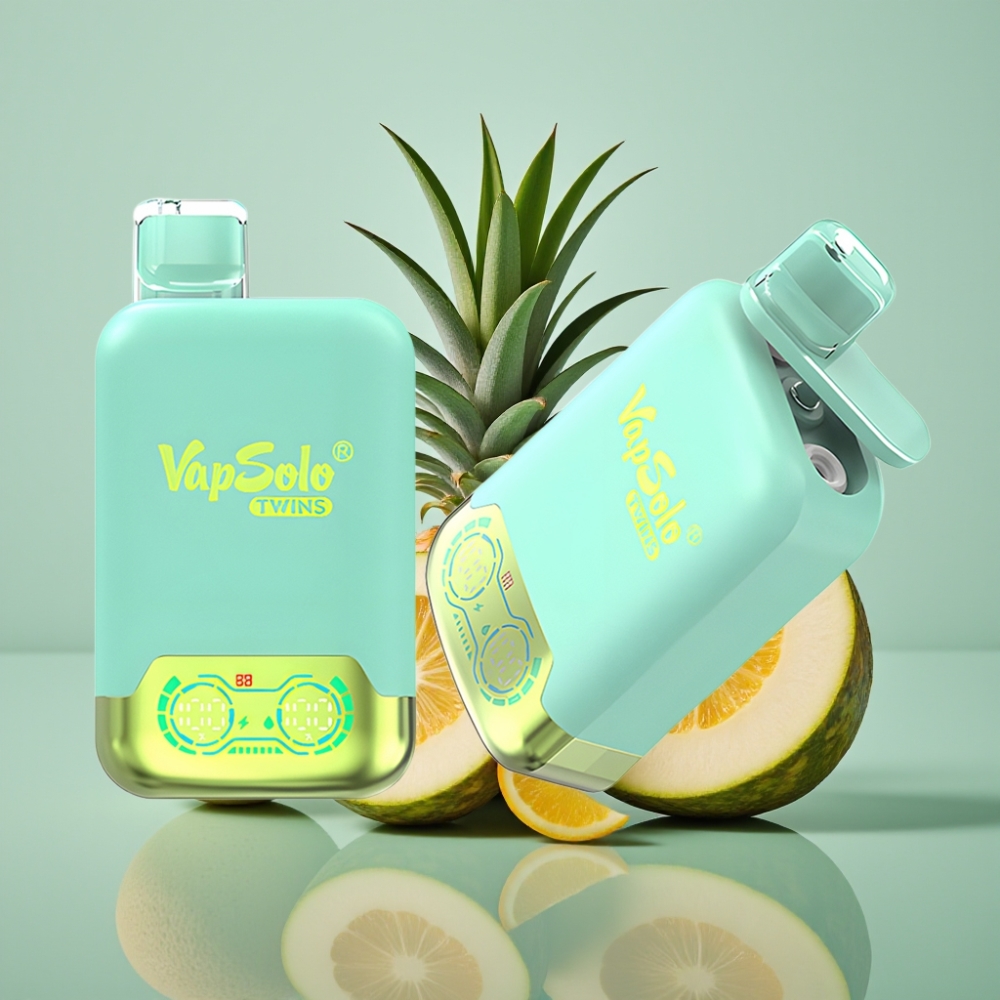 Vapsolo Twins 20000 Puffs 40ml Kolmikmeloni & Ananass-Kookos