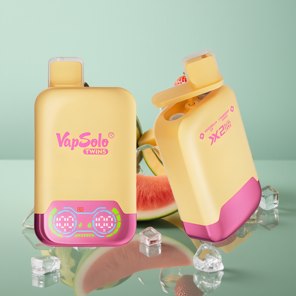 Vapsolo Twins 20000 Suitsetust Vesimelonijää & Maasikamango 40ml