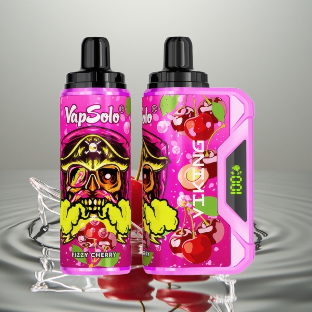 VapSolo VIKING 12000 Puffs 22ml Fritoolne Kirsiga Tüüp-C