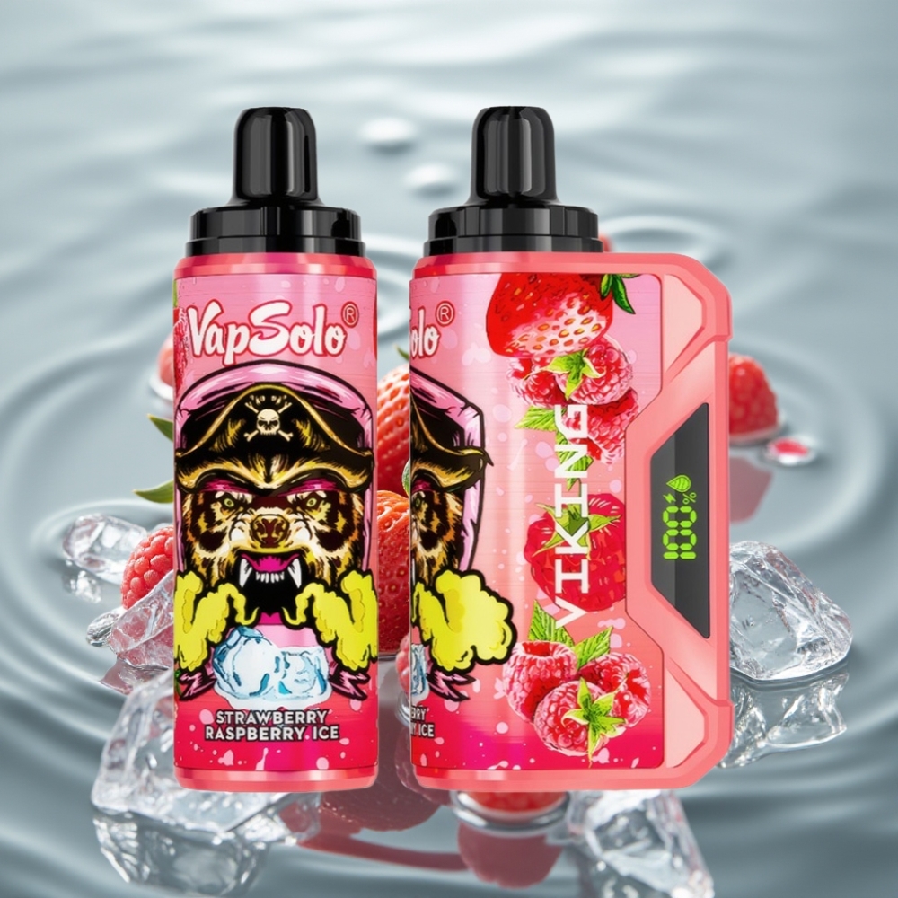 VapSolo VIKING 12000 Puffs 22ml Maasika-Vaarikajää Disposable Vape