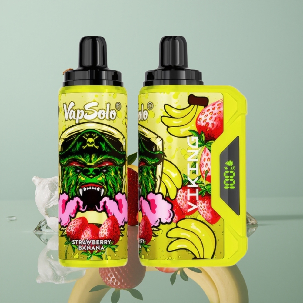 VapSolo VIKING 12000 Puffs 22ml Maasikas-Banaan