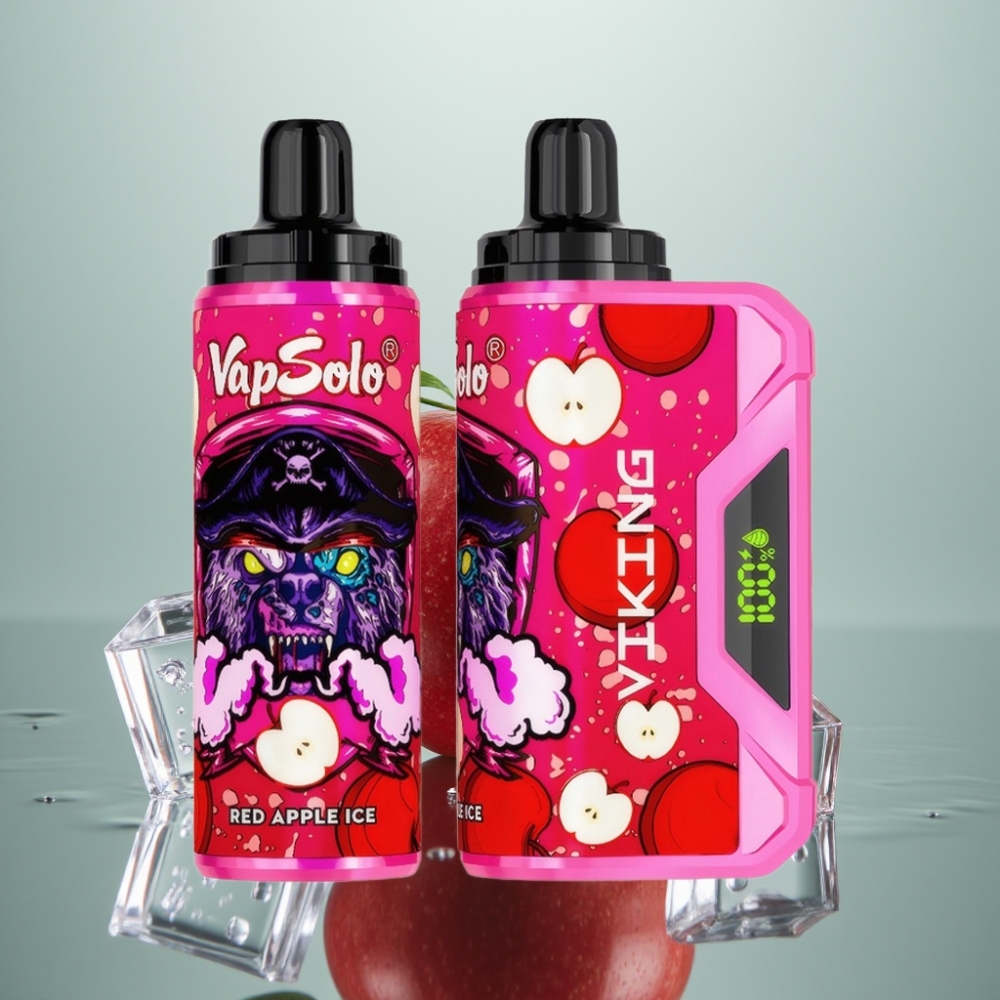 VapSolo VIKING 12000 Puffs 22ml Punane Õun Jää