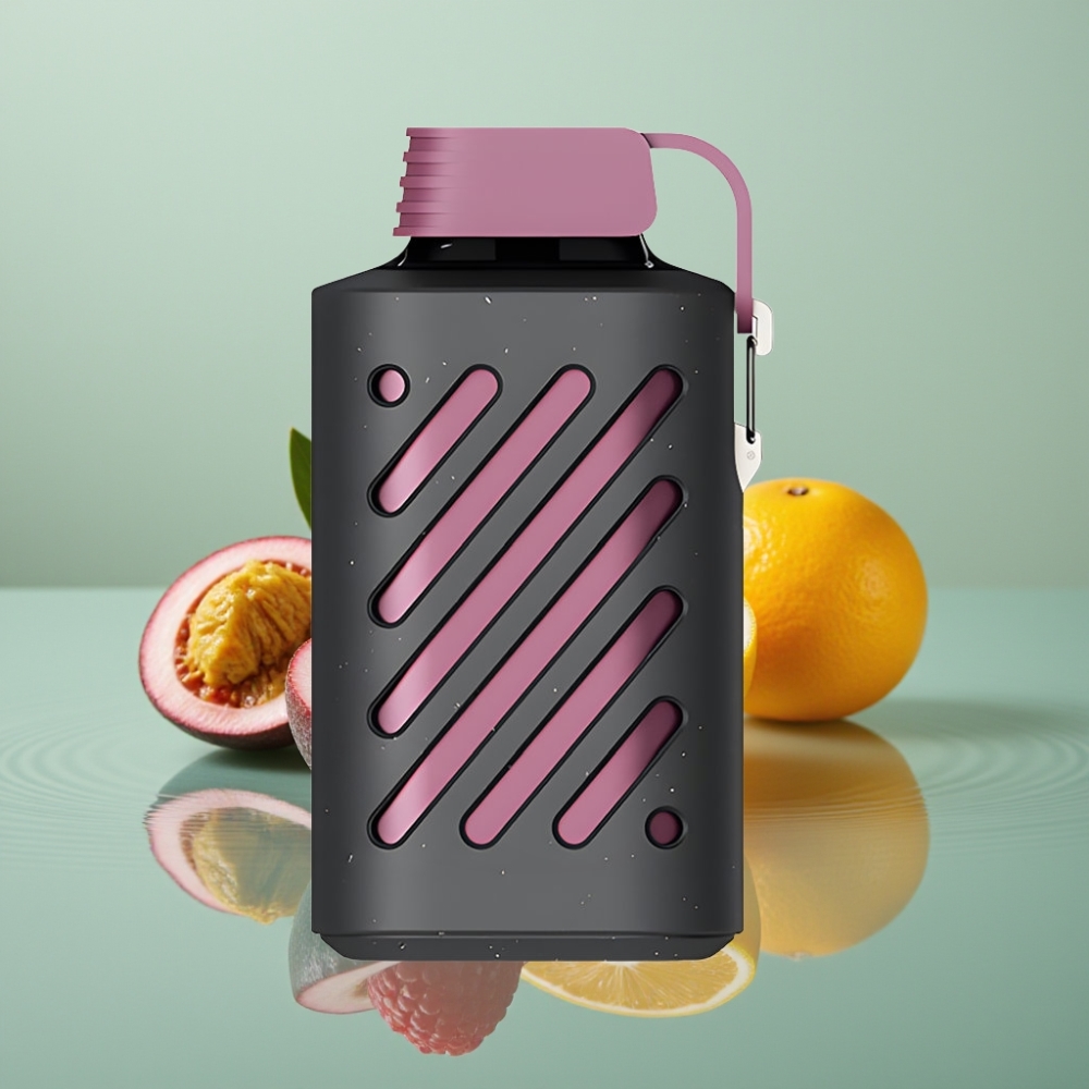 VOZOL GEAR 10000 Ühekordne Vape 65% PCR, 20ml Vedelik, 30 Maitet, Passion Fruit Raspberry Tangerine