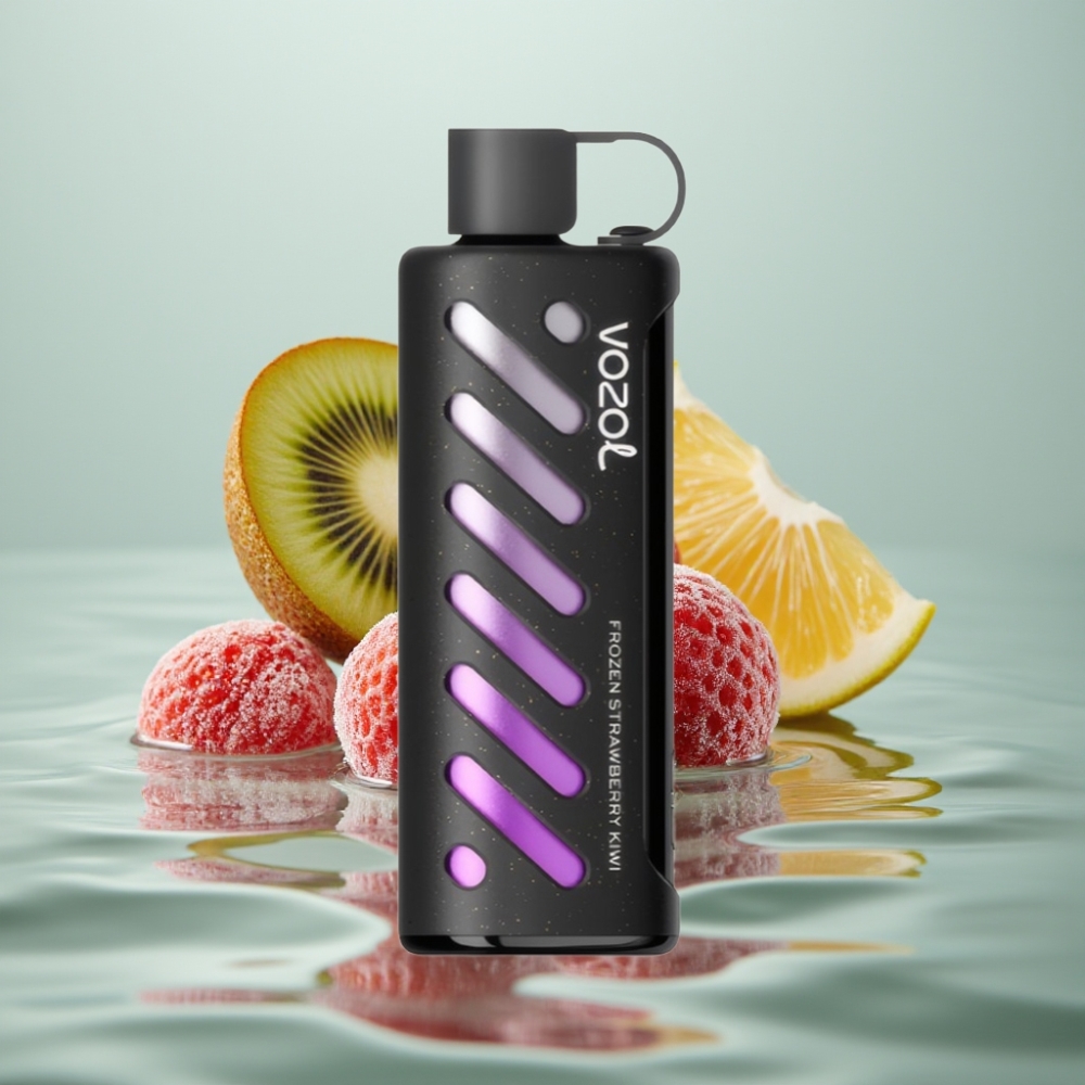 VOZOL Gear Shisha 25000 Lööki S.iL.C Tech 1000mAh Külm Maasikas-Kiivi