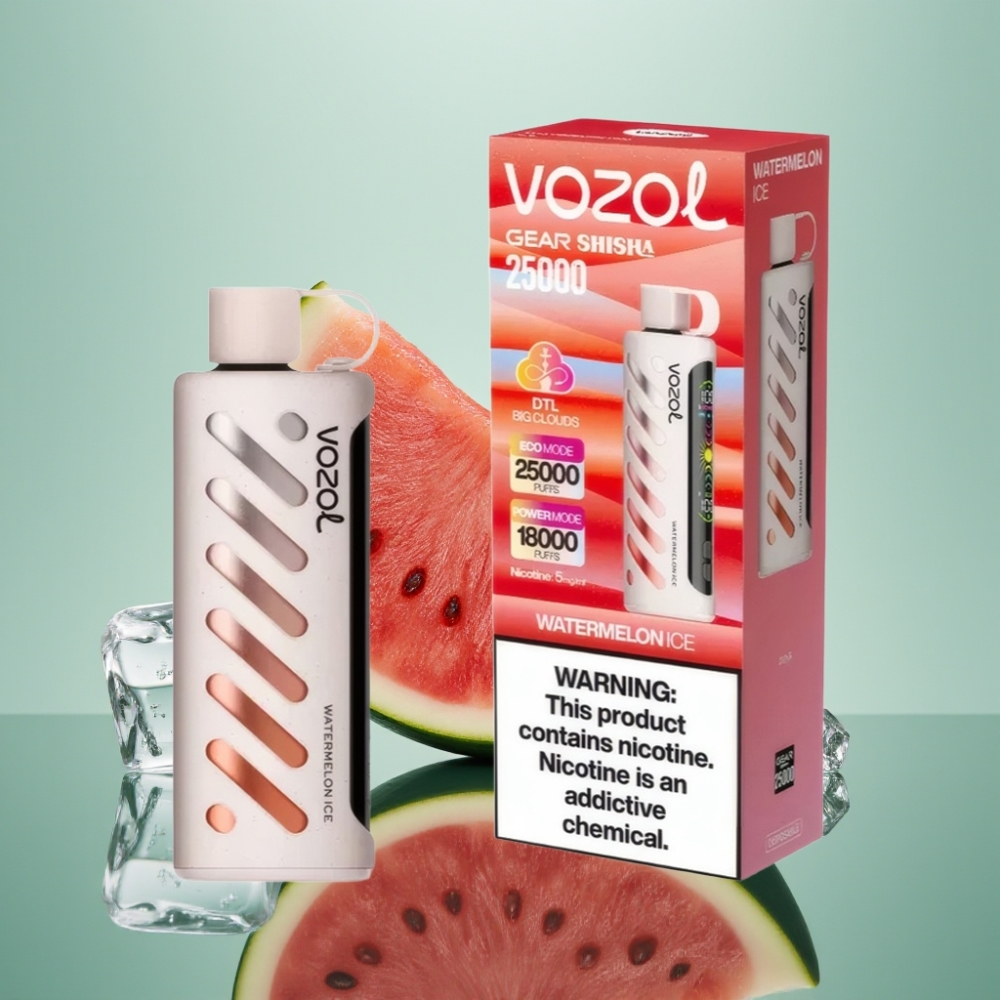 VOZOL Gear Shisha 25000 Puffs 1000mAh 5mg/ml 30 Maitse Arbuusi-Jää