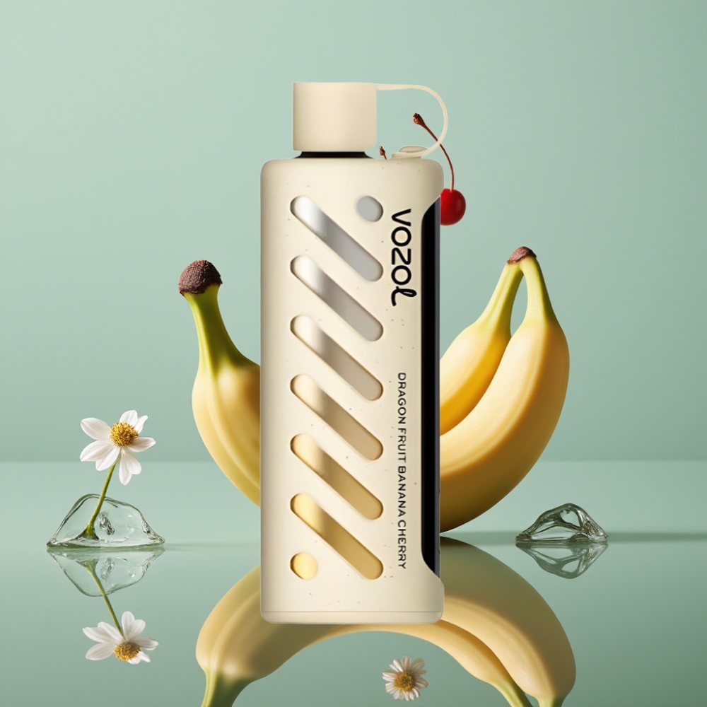 VOZOL Gear Shisha 25000 Puffs 1000mAh Draakonipuu Banaan Kirss 5mg/ml