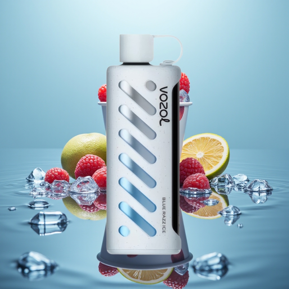 VOZOL Gear Shisha 25000 Puffs Dual Mesh Sinine Razz Jää 5mg/ml