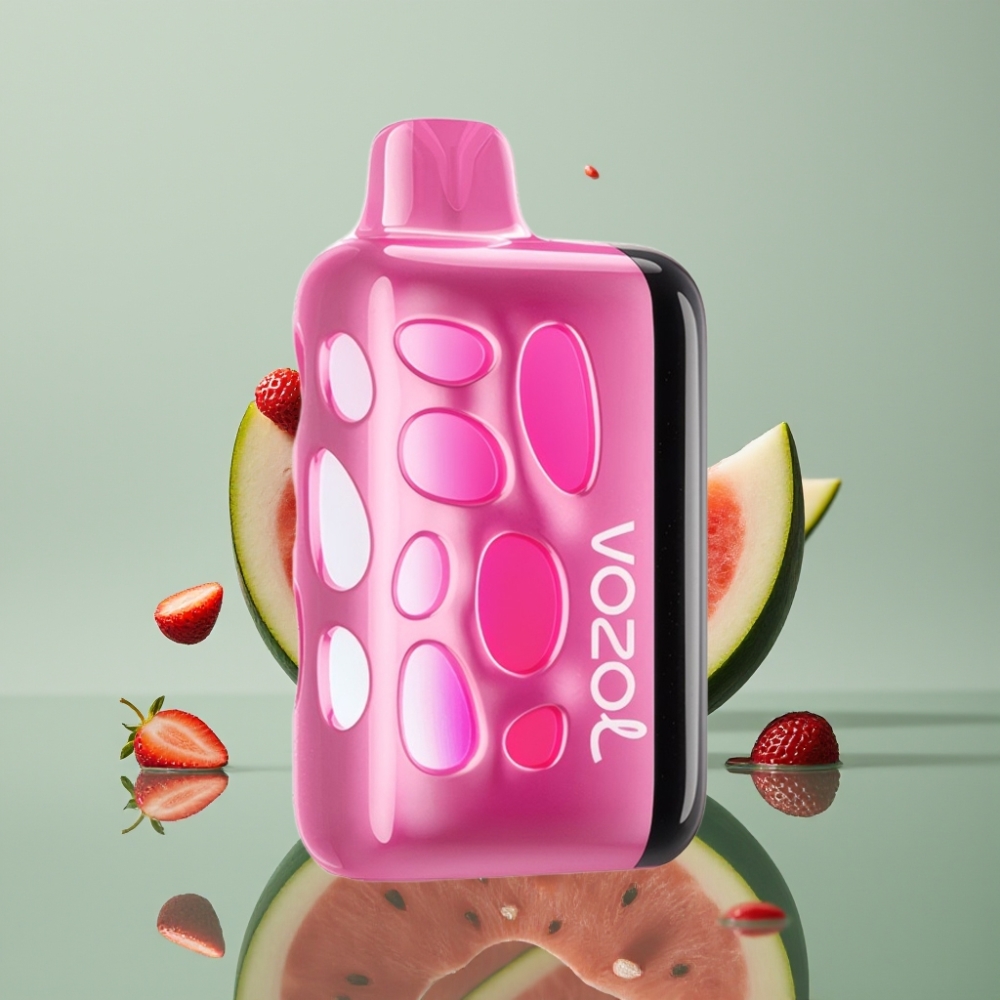 VOZOL RAVE 40000 Disposable Vape Maasika-Arbuus, 270° Helendav Disain, 80% Laadimine 20 Min