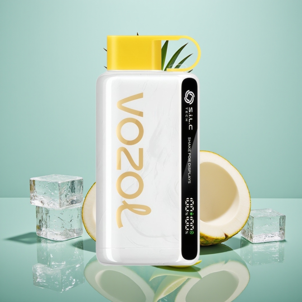 VOZOL STAR 9000/12000 Ühekordne Vape Ananass-Kookos Jää Shake S.i.L.C TECH 650mAh